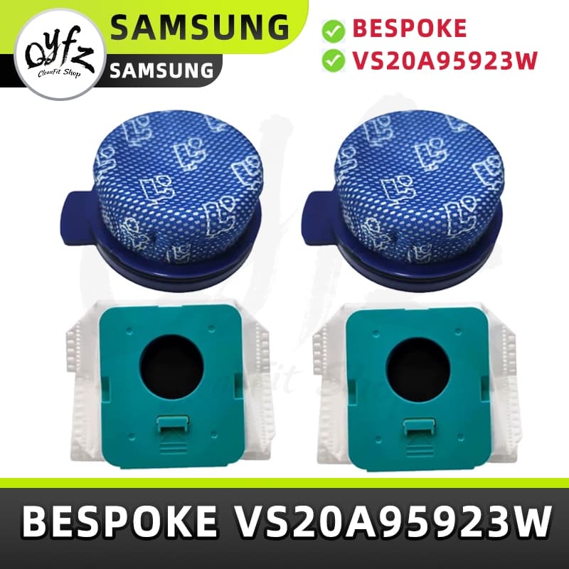 Qyfz Adaptar-se ao saco de pó de aspirador de pó SAMSUNG BESPOKE VS20A95923W consumíveis de saco de lixo