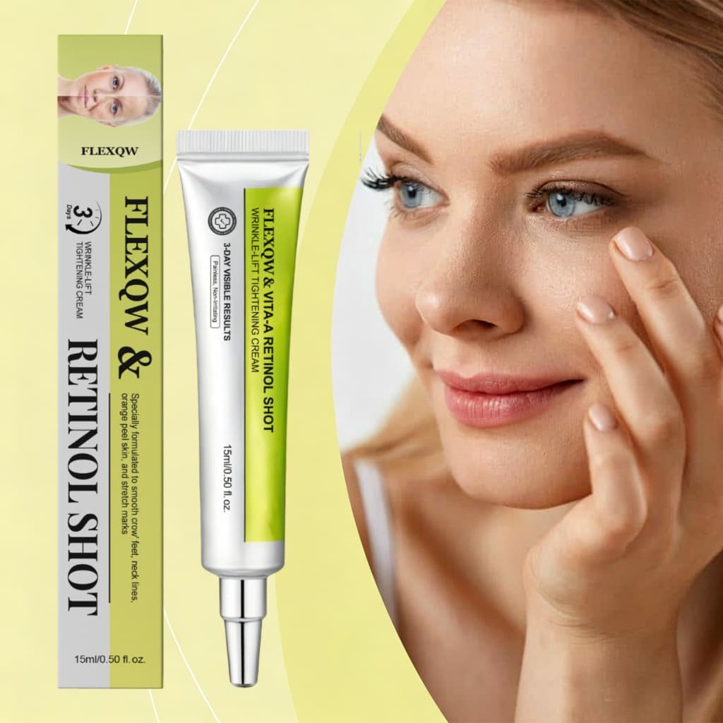 Creme e Sérum de Retinol Antirrugas – Hidratação Suave para Rosto e Olhos, Tratamento Anti-idade Coreano