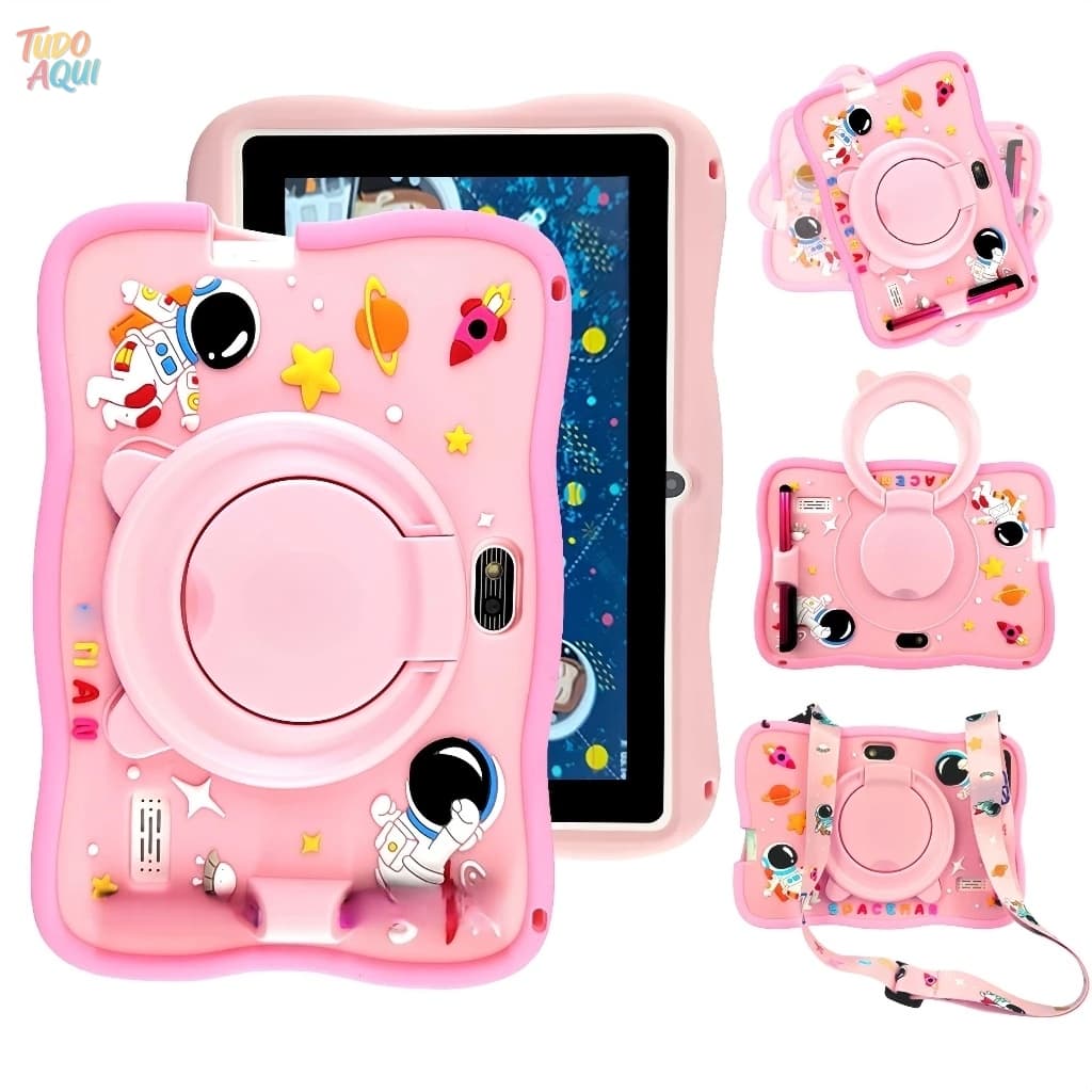 Tablet Infantil Kids 7 Polegada com wifi bluetooth Android Super Resistente Smart TUDO