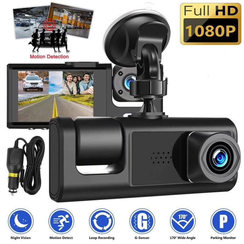 Gravação De Espelho Retrovisor Lente Dupla Monitoramento De Carro HD 1080P Dianteira E Traseira