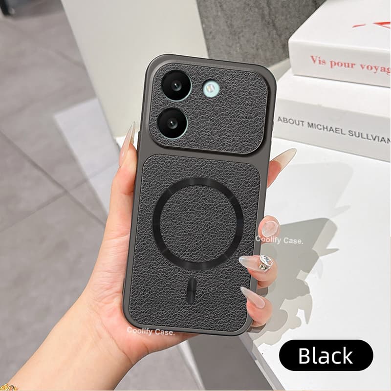 capinha é pra Xiaomi POCO X8 Pro Max Capa Magnética Caixa de telefone de couro luxuoso