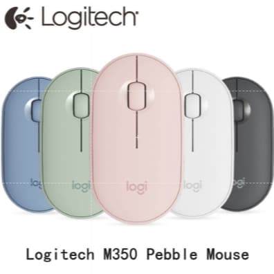 Mouse Sem Fio Logitech Pebble Com Receptor Bluetooth Ou 2.4 GHz-Grafite