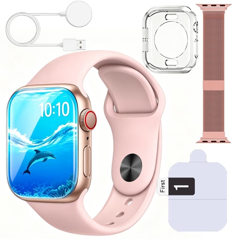 Smartwatch W10 45mm/38mm Relógio Inteligente Série Calculadora Cardíaca Monitoramento De Frequência Digital Para Android