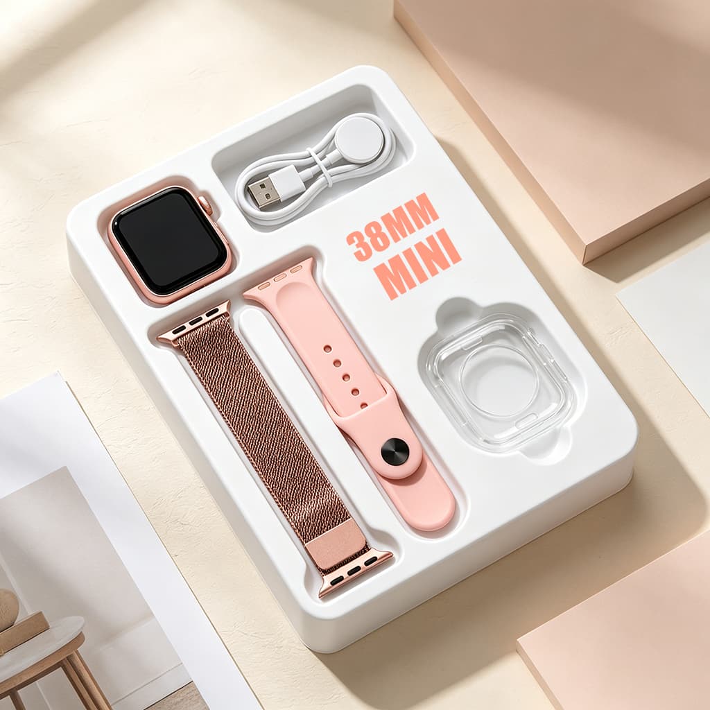 2026 Novo Relógio Inteligente Mini com Pressão Chamada Bluetooth Calculadora Impermeável e Compatível Android/iOS