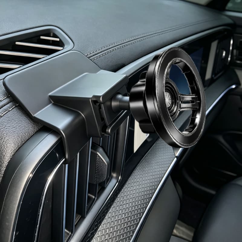 Suporte magnético para telefone com fixação em carro, navegação sem as mãos, compatível com BYD Song PRO 2025-2027