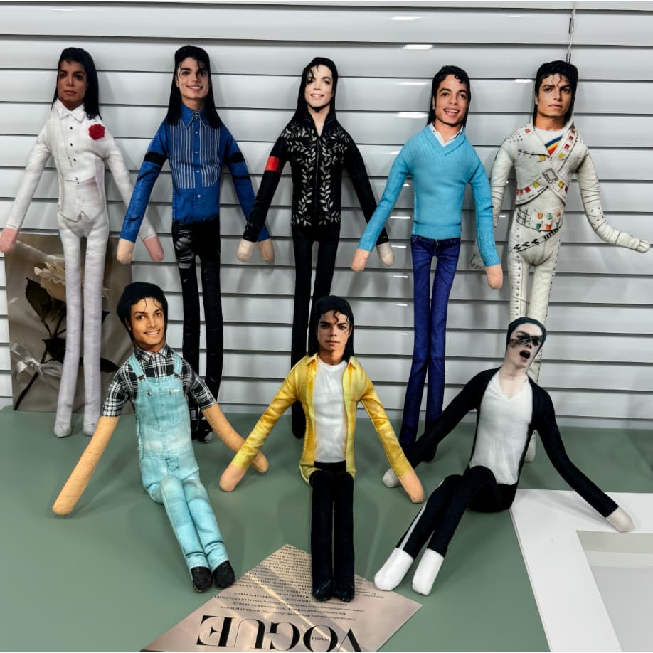 28 Cm Michael Jackson Boneca PP Articulado Figura Abstrata Diversão Colecionável
