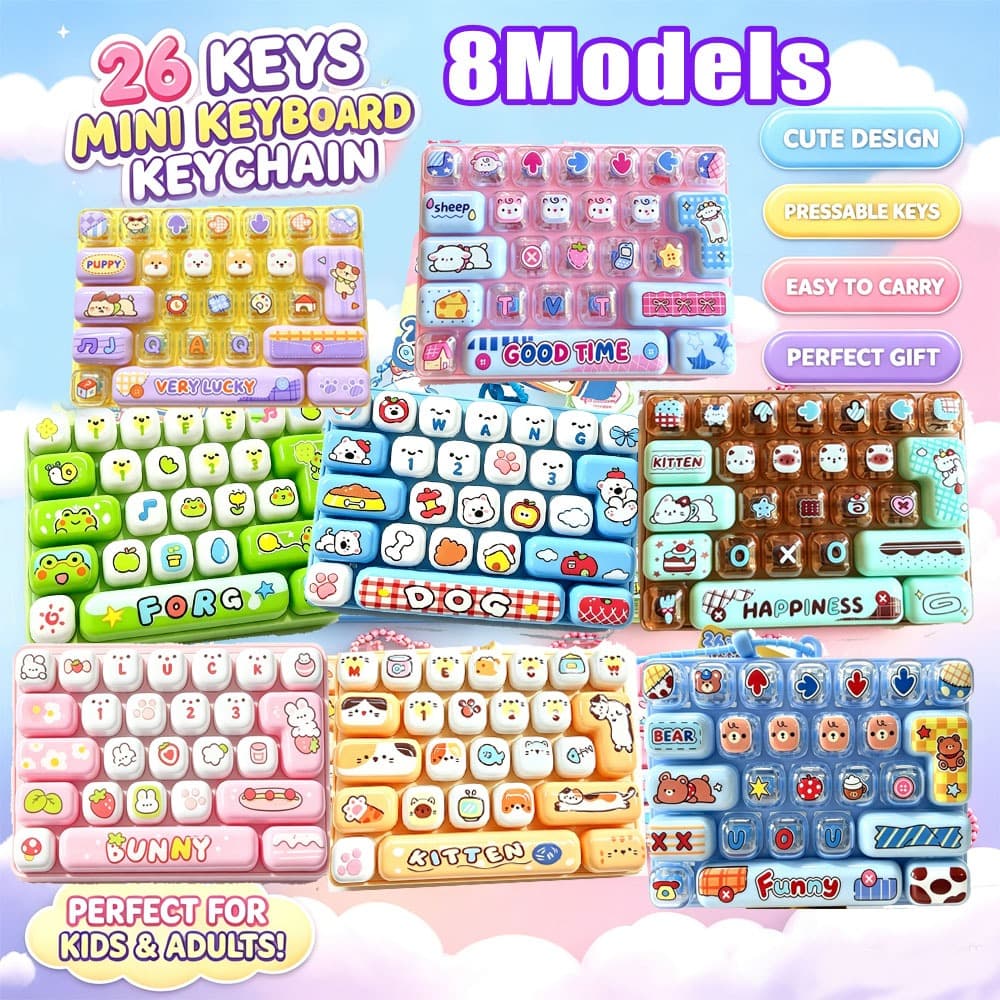 Gadget Para Alívio Do Estresse ! Brinquedo De Inquietação De Teclado Mecânico De 26 Teclas , Pressione Ao Som , Mini Cha
