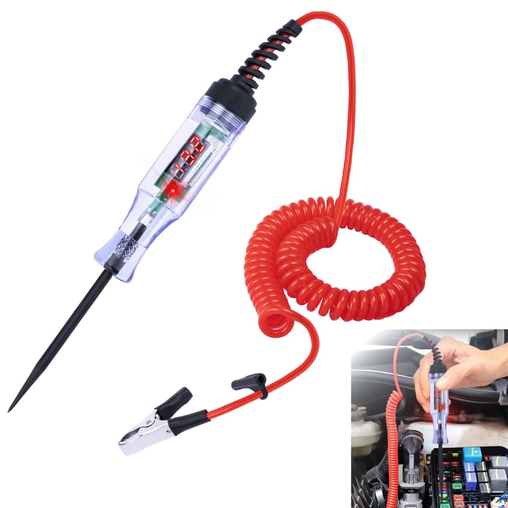 Testador De Circuito De Tensão Automotiva-Luz De Teste De Sonda De Diagnóstico 6V/12V/24V Para Carros E Caminhões vivao