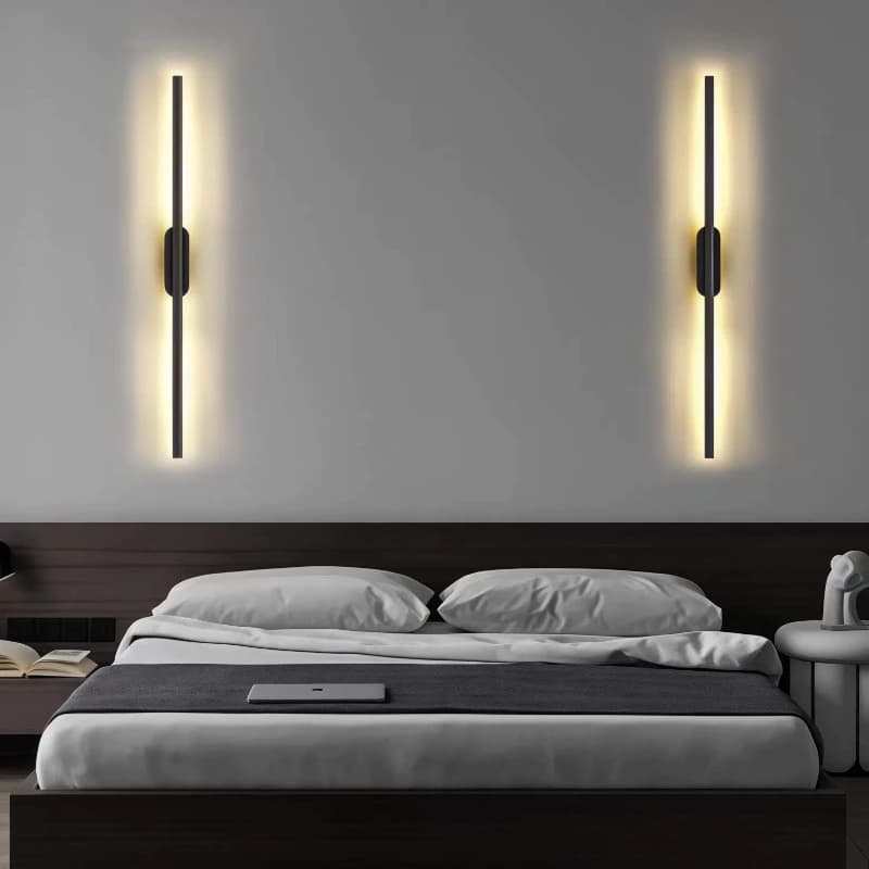 80CM Arandela Luminária De Parede Linear Moderna 13W Luz de três cores 80CM vivao