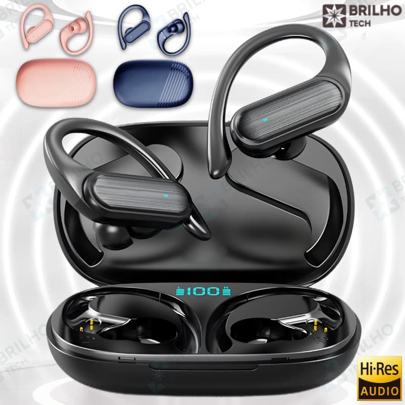 Fone De Ouvido Bluetooth Sem Fio Vitog A520 Controle Toque Bluetooth 5.3 HiFI Estéreo À Prova Dwireless Água TWS