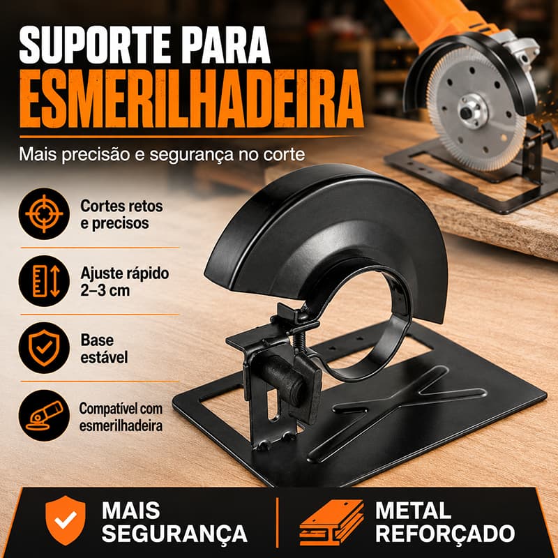 Suporte Para Esmerilhadeira Angular Manual Para Esmerilhadeira Lixadeira Adaptador Mesa Guia Aço Ângulo Moedor Corte