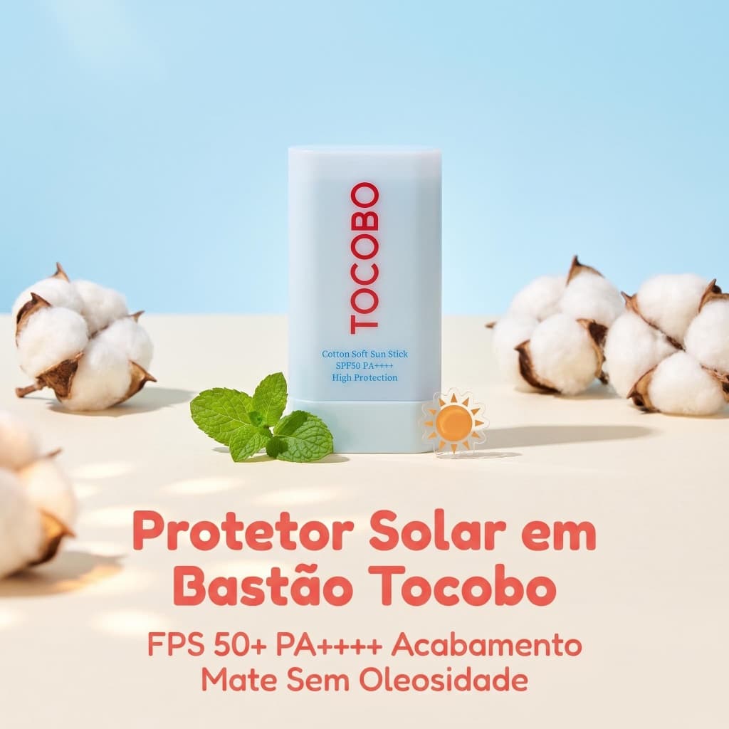TOCOBO Bastão Solar Algodão Macio 19ml