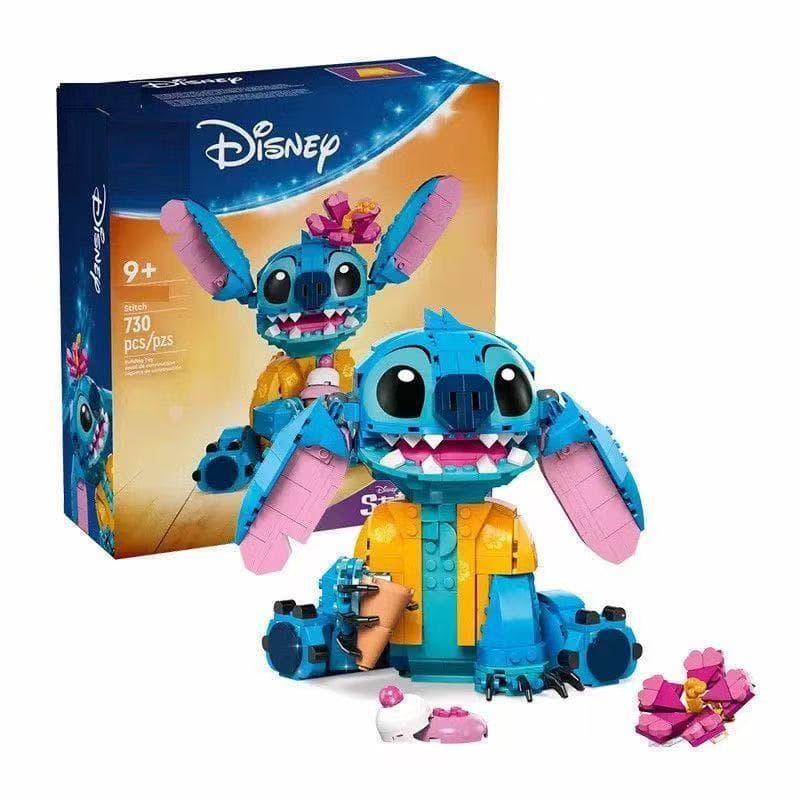 43249 Blocos de LEGO 900 peças Lilo & Stitch Boneco de Olhos Grandes Brinquedo Educativo de Montar para Meninos