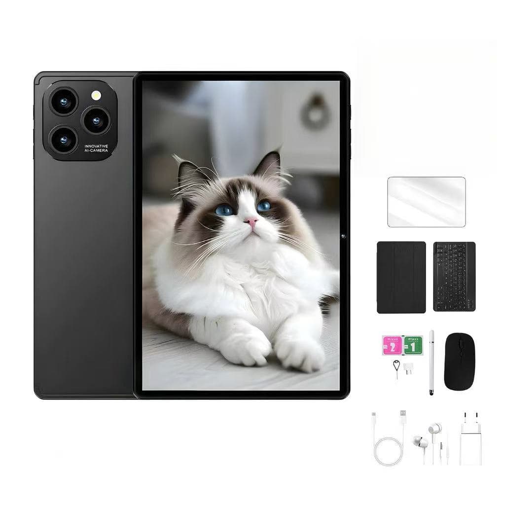 Tablet 10.1” com Teclado+Mouse 6GB RAM 128GB Android 13 Câmera 50MP-ELITE