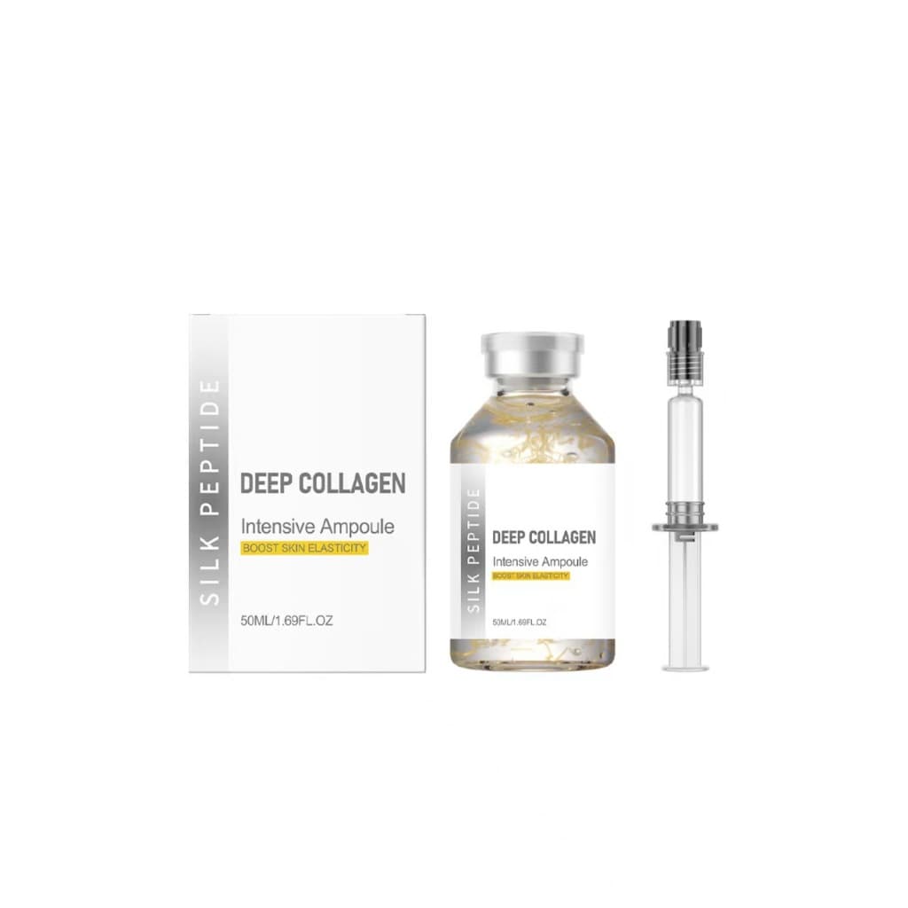 Ampola de Colágeno Silk Peptide 50ml – Sérum Facial Firmador e Hidratante, Colágeno + Peptídeo de Seda, Anti-idade, Todo
