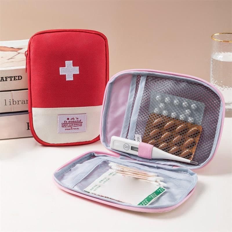 1/2 Pçs Saco De Armazenamento De Medicamentos Oxford Kit De Primeiros Socorros Doméstico Médico De Emergência Grande Cap