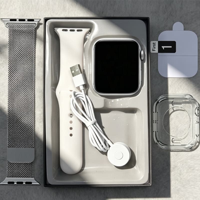 Smartwatch Relógio Inteligente + Película Protetora + Estojo/Papel De Parede Personalizado/calculator/Visualização De Me