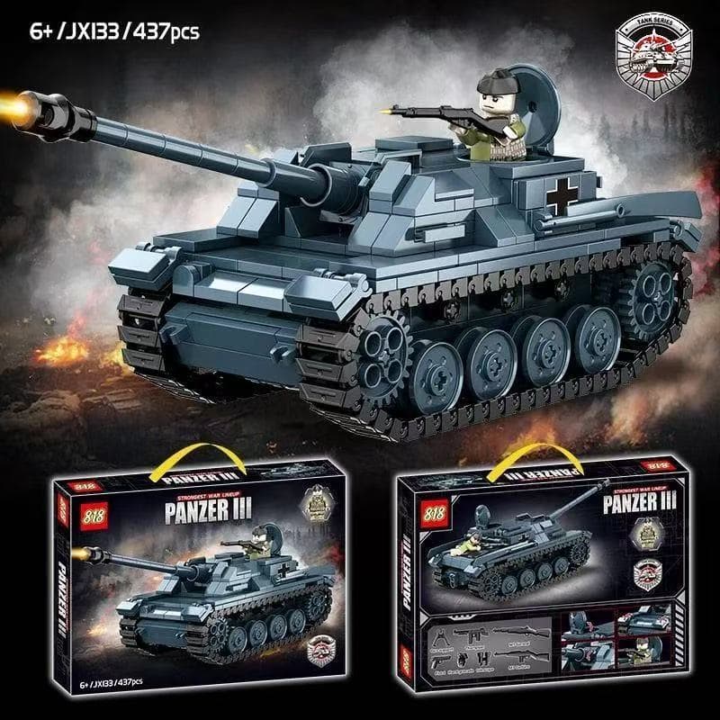 2000 peças de blocos de montar estilo militar LEGO, tanque de esteira e veículo blindado, brinquedo educativo de montage