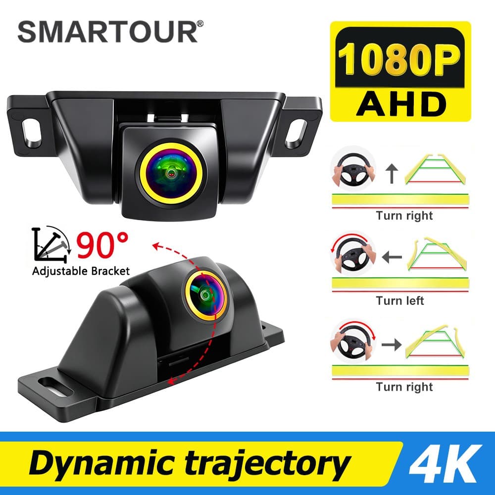 Faixa Universal AHD 1080P Fisheye Câmera De Visão Traseira Grande Angular Noturna À Prova Dwaterproof Água CCD Carro Bac