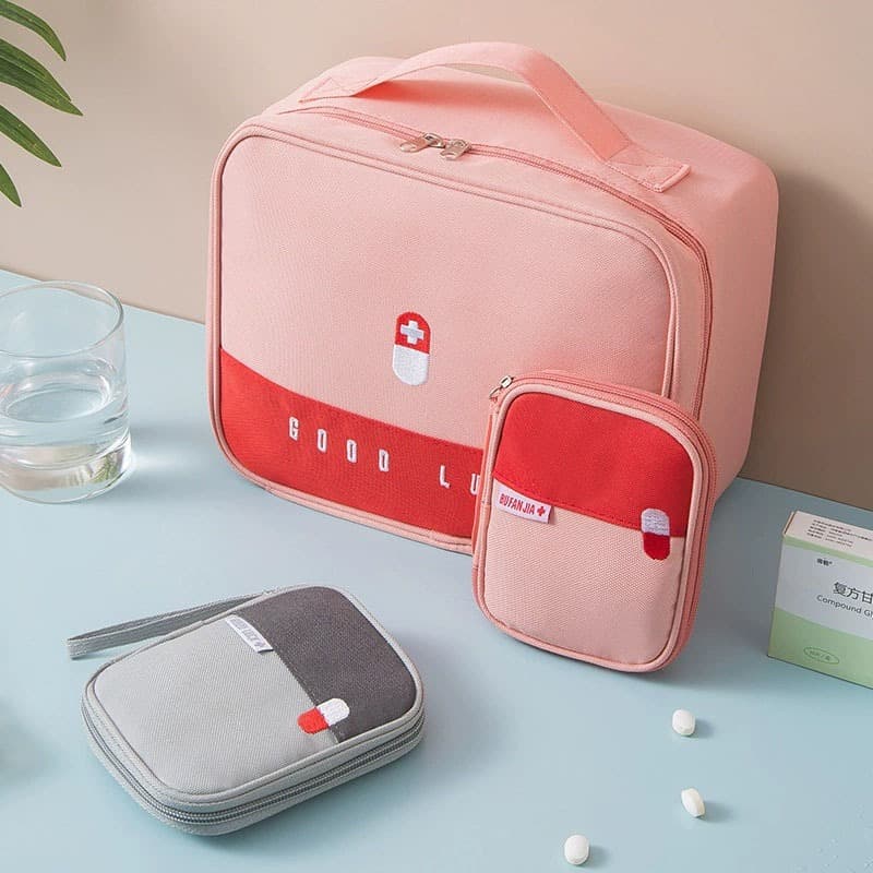 Kits De Primeiros Socorros Portáteis Saco De Armazenamento De Medicamentos Domésticos Grande Capacidade Viagem De Negóci