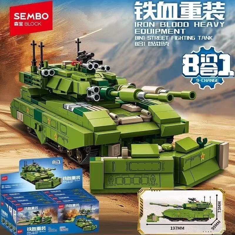 Compatível com LEGO 600PCS Tanque Militar de Blocos de Montar Conjunto de Montagem Brinquedo para Meninos