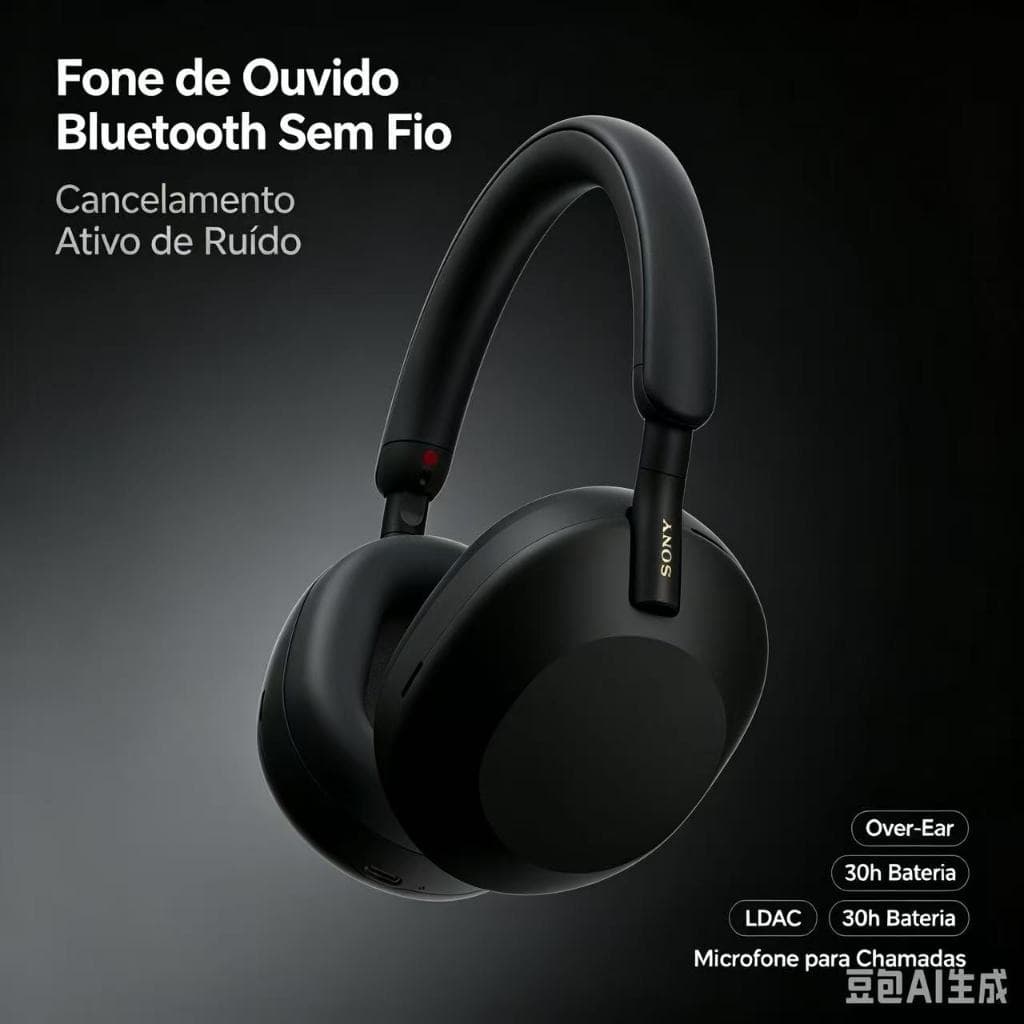 Sony WH-1.000XM5 fone de ouvido sem fio Bluetooth fone de ouvido cancelamento de ruído ativo fone de ouvido de alta qual
