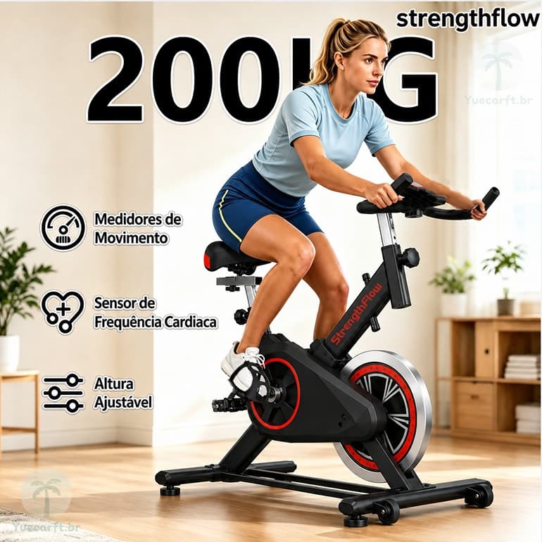 💪Bicicleta Bike Ergometrica Spinning Academia Fitness Profissional 200kg