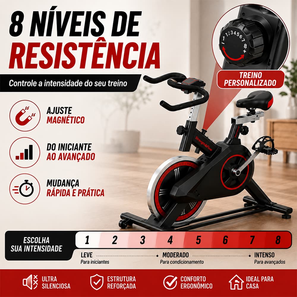 Bicicleta ergométrica dinâmica 120kg do ciclismo do Gym profissional