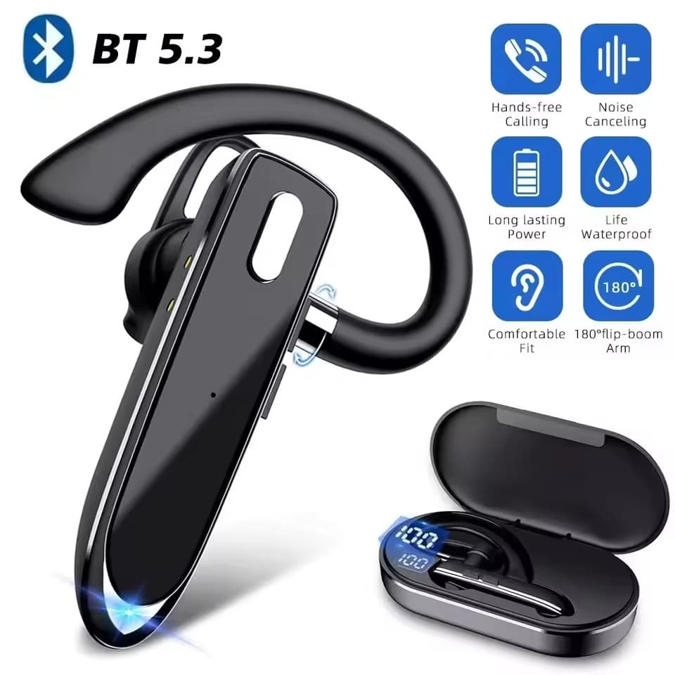 Fones De Ouvido Sem Fio Bluetooth Fone Com Microfone ENC Cancelamento Ruído Handsfree Falando Negócios Auriculares Condu
