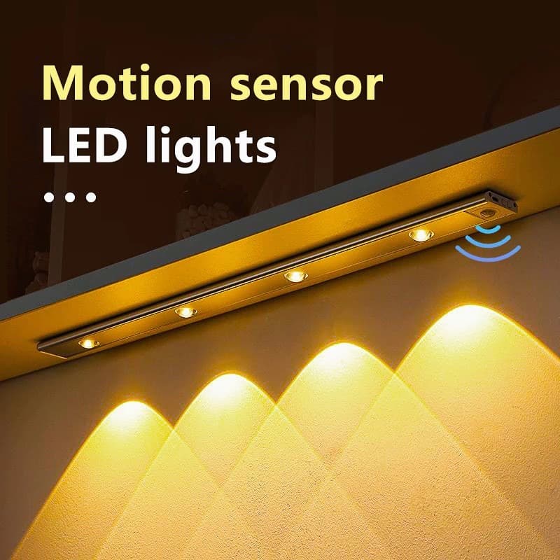 3 Cores 60cm Regulável Led Luminária USB Recarregável Lâmpada Sensor De Movimento Luz para