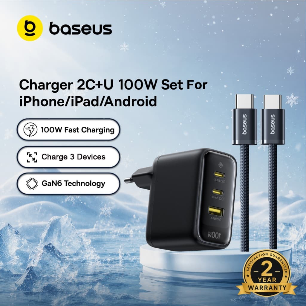 Baseus Enerfill FE22 2C+U PD 65W/70W/100W Fast Charger Support Quick Charge 4.0 3.0 For Laptop