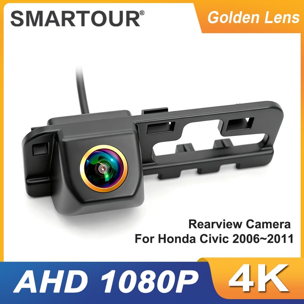 Cd 4K AHD 1080P Câmera Reversa De Visão Traseira Do Carro Para Honda Civic 2006 2007 2008 2009 2010 2011 MK8 De Backup N