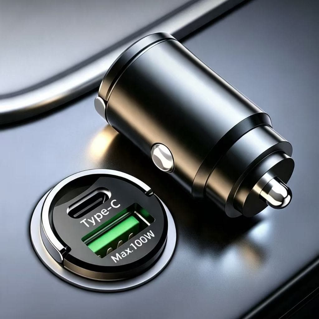 Carregador rápido invisível para carro, 120W, carga Super rápida, carregador de carro, cabeça de conversão de celular, i