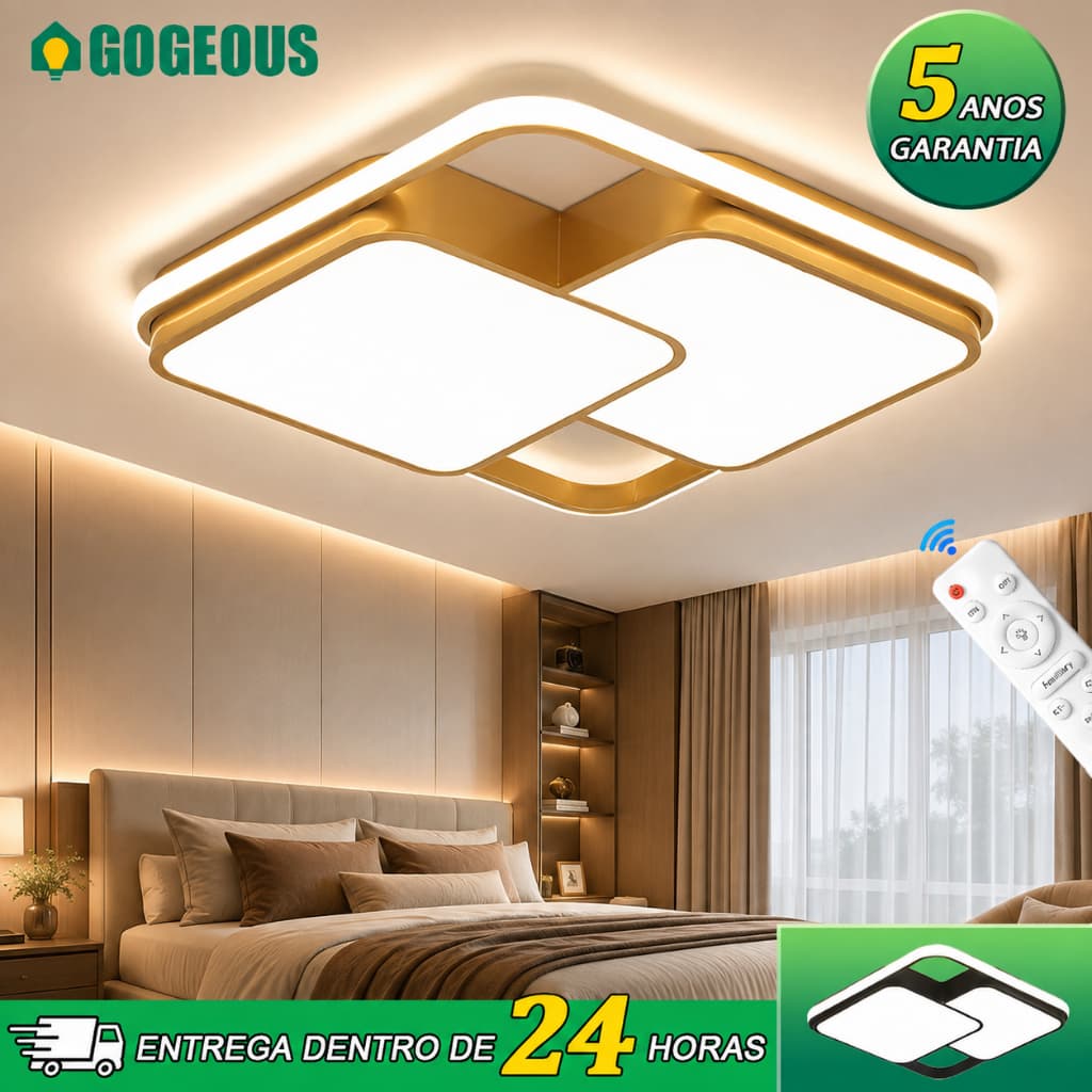 3 Cores110V-220V  Plafon Luminária De Teto Para Sala De Estar Para Quarto LED Controle Remoto