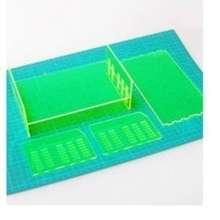 Tamiya caixa de ferramentas 95086 acrílico transparente/plástico caixa de Ramen divisória de três camadas dedicada ampli