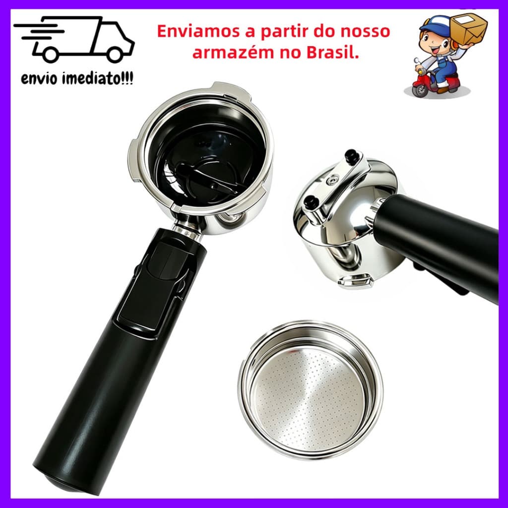Porta-Filtro com Fundo Substituir 51Mm compatível com Homix 60Mm 15-20Bar Peças De Cafeteira De Café Expresso