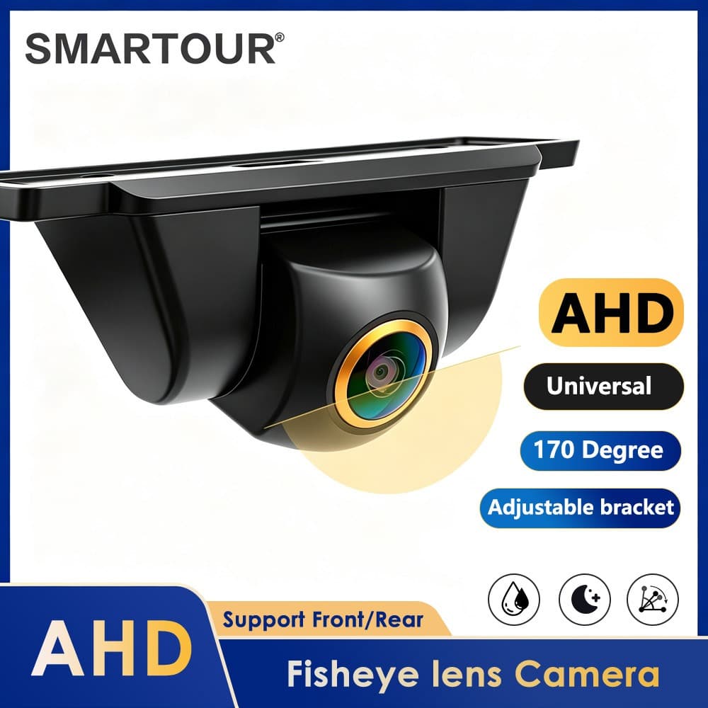 Smartour AHD 720P Lente 2K Câmera De Visão Traseira Do Carro Universal Noturna Backup Estacionamento Reversa À Prova Dwa