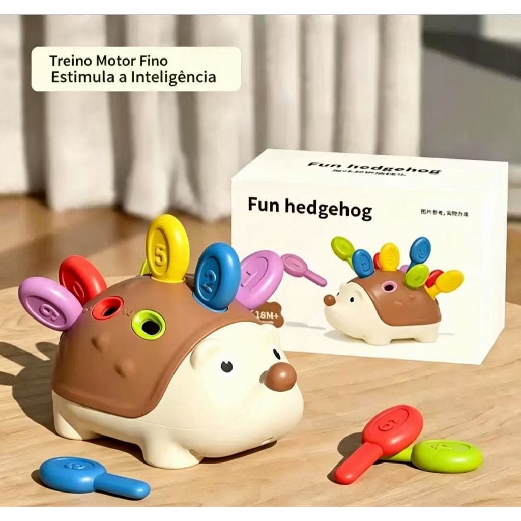 Brinquedos infantis, brinquedos educativos para combinar com a mão e olhos pequenos ouriços