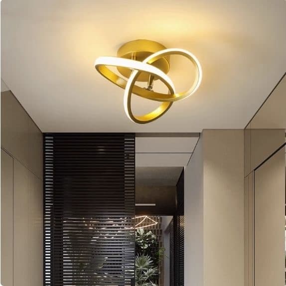 Luminária Plafon LED de Teto Moderna com 3 Cores de Luz Para Sala, Quarto, Hall e Ambientes Internos
