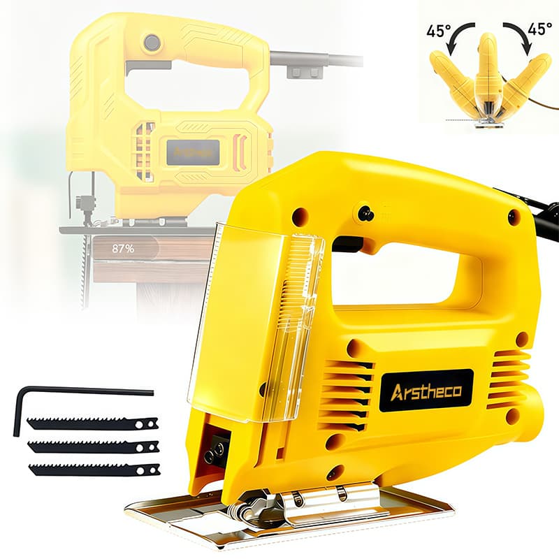 Serra Tico Tico Profissional 110V OU 220V 60Hz Potência 900W 3000RPM Com 3 lâminas Base Metal