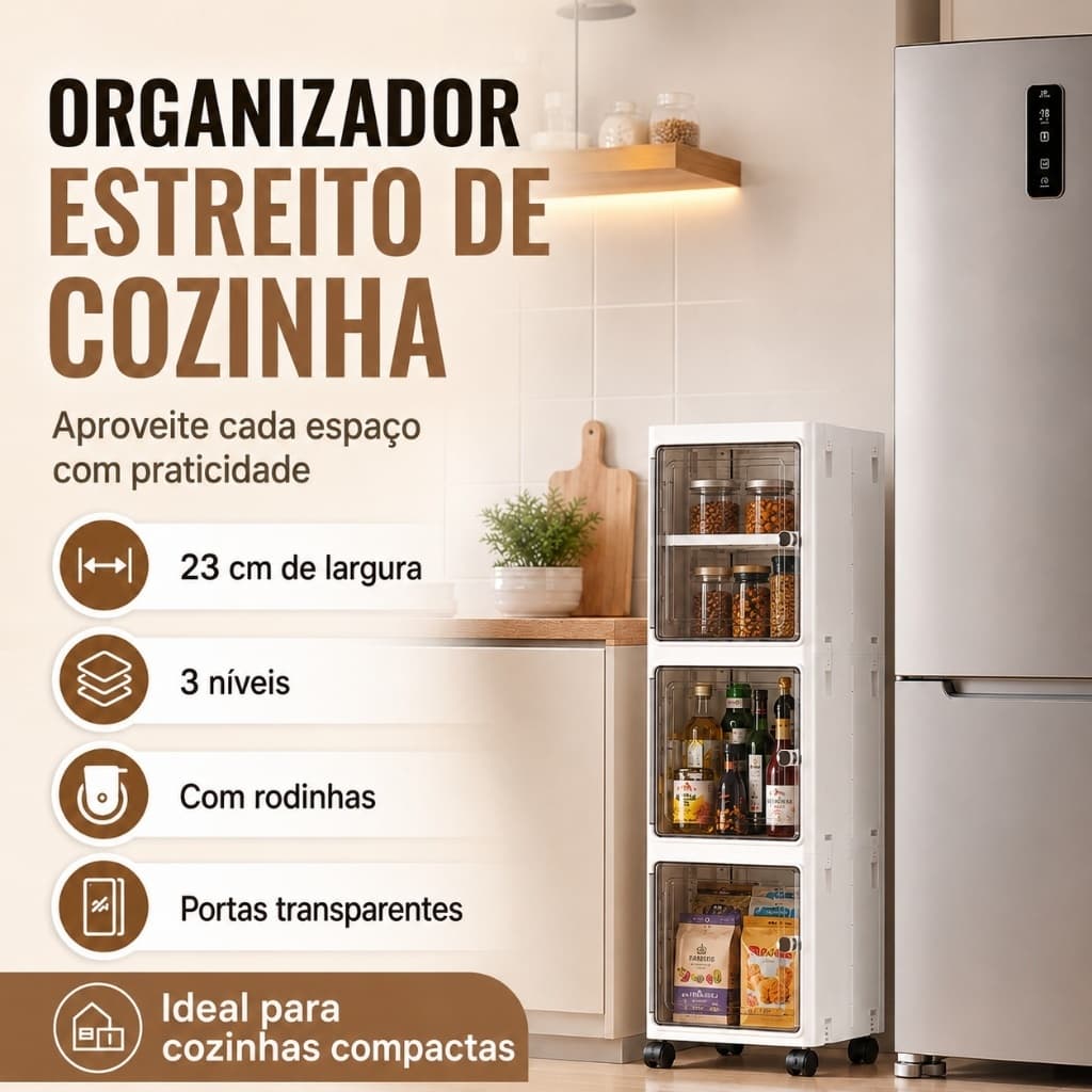 Armário Organizador Modular com Rodinhas, dobrável e resistente, móvel multiuso para quarto e cozinha