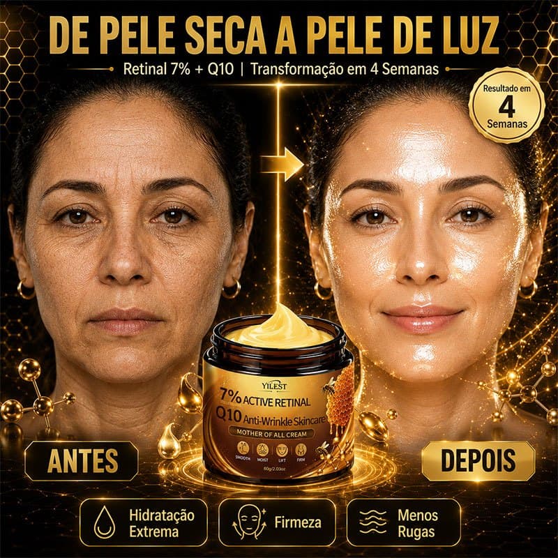 YILEST Retinal 7% Creme hidratante facial anti rugas Anti-idade 60g Firmez de rugas pele flácida