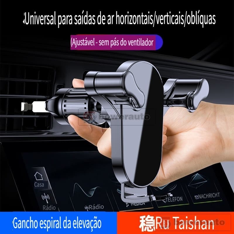 Suporte de Celular para Carro Saída de Ar Trava Automática por Gravidade Rotação 360° Universal Navegação YC21