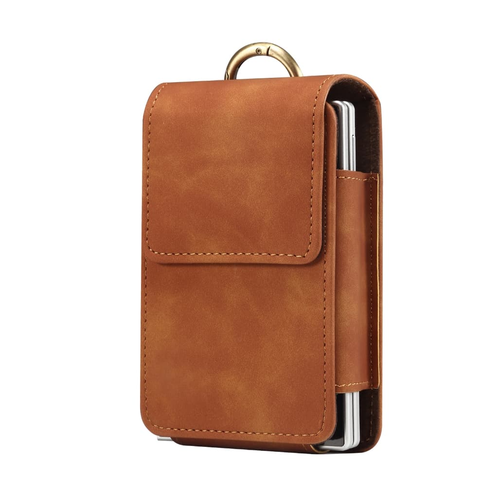 Dobrável celular Huawei Pura X Max Samsung Galaxy Z Fold 8 Wide Universal Capa de couro para celular