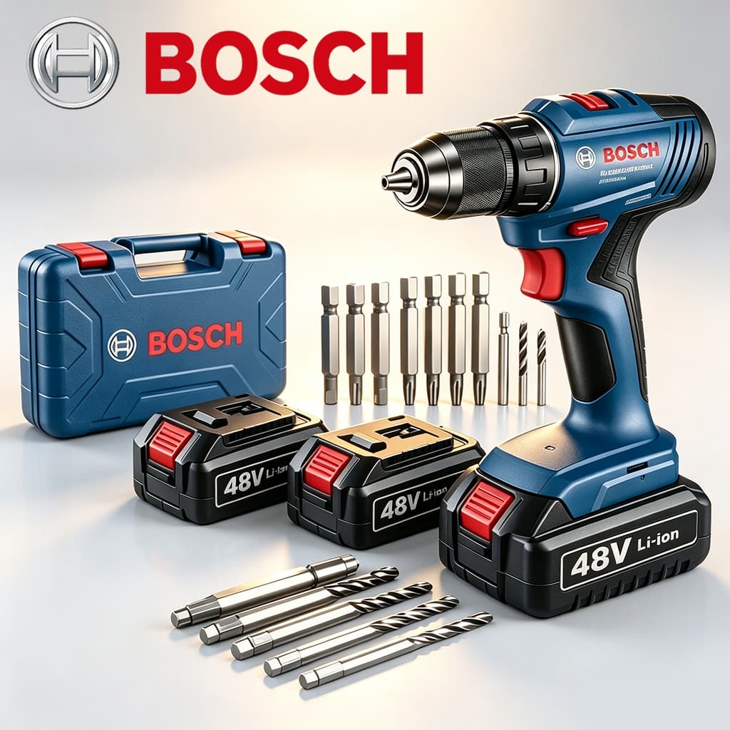Bosch GSB 6-115 48V Original parafusadeira e furadeira de impacto 2 Bateria Caixa De Ferramentas 110v/220v