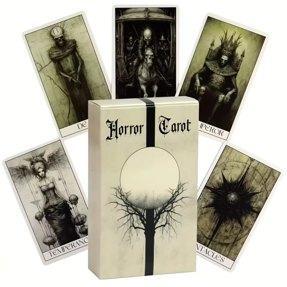 Cartas De Tarô De Terror Gótico Esperam 78 Tarôs Jogos De Tabuleiro Lazer Entretenimento Reuniões De Família Baralho