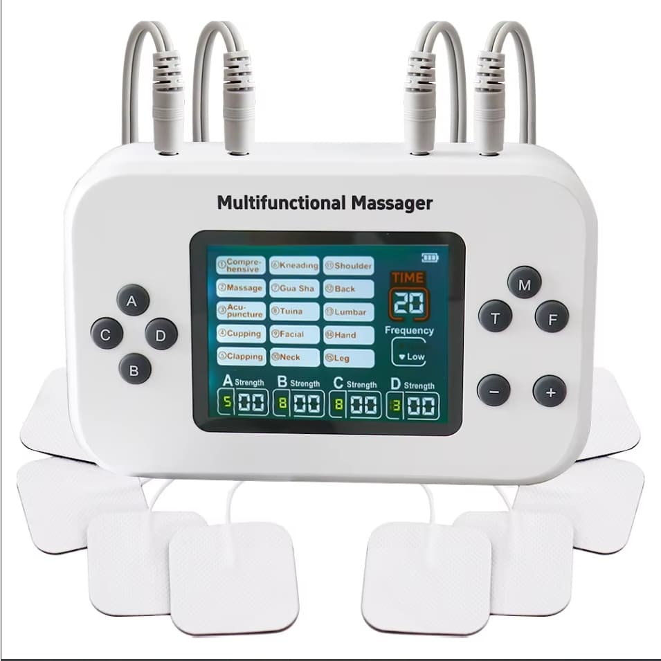 Estimulador Muscular Elétrico EMS , Unidade De Dezenas , Eletroestimulador , Massageador De Pulso , Recarregável , Cuida