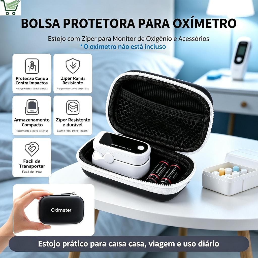 altu Oxímetro De Pulso Monitor Bolsa De Dedo Medidor De Oxigênio Digital Com Zíper RUI