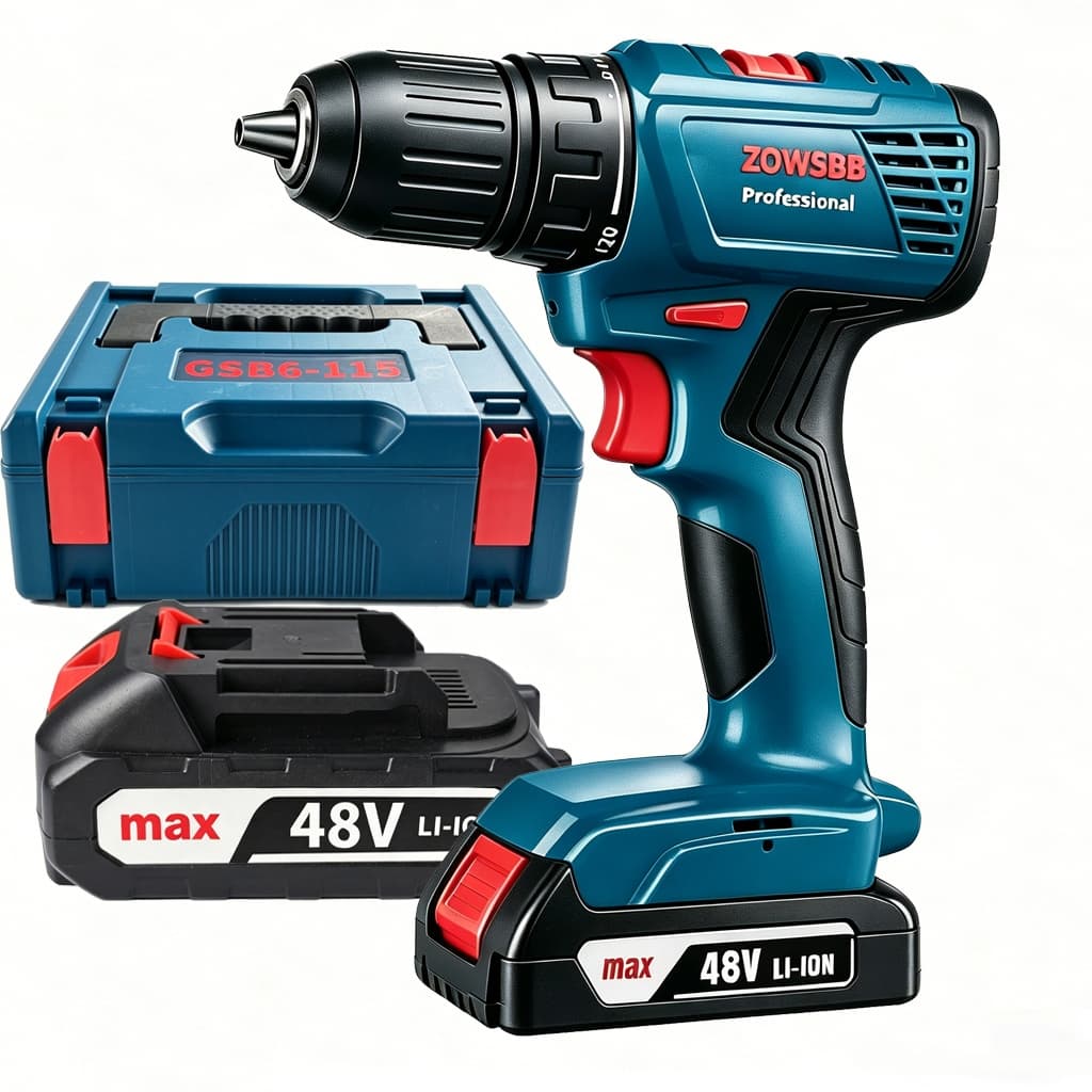 Parafusadeira e Furadeira 48V Furadeira de Impacto Profissional 220 volts parafusadeira a bateria