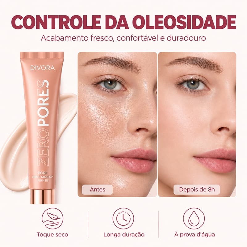 Primer Soft Focus Para Poros 30ml + Base Hidratante Efeito Natural - BB Cream